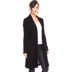 Kardigan "Liliane" w kolorze czarnym. Czarne kardigany damskie marki Cosy Winter, s, prążkowane. W wyprzedaży za 159,95 zł.