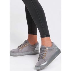 Szare Creepersy Ineffable Catkin. Szare półbuty damskie marki vices, bez wzorów, bez obcasa, na sznurówki. Za 69,99 zł.