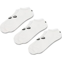 Zestaw 3 par niskich skarpet unisex ASICS - 3PPK Ped Sock 155206 White 0001. Białe skarpetki damskie Asics, bez wzorów, z elastanu. Za 39,00 zł.