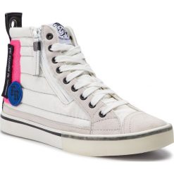 Sneakersy DIESEL - D-Velows Mid Patch W Y01923 P2283 H7102 Star White/Pink Fluo. Białe półbuty damskie Diesel, ze skóry. Za 769,00 zł.