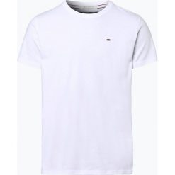 Tommy Jeans - T-shirt męski, biały. Białe t-shirty męskie Tommy Jeans, xxl, bez wzorów, z bawełny, bez kołnierzyka. Za 99,95 zł.