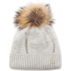 Czapka GRANADILLA - Cashmere Swaroski JG5285 005. Białe czapki zimowe damskie Granadilla, z materiału. Za 259,00 zł.