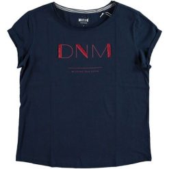 Mustang T-Shirt Damski Embellished, M, Ciemnoniebieski. Czarne koszulki damskie Mustang, m, bez wzorów, bez kołnierzyka, bez rękawów. Za 128,00 zł.