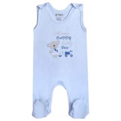 Nini Body Chłopięce 68 Niebieski. Niebieskie body niemowlęce marki Nini, bez wzorów, z bawełny, bez rękawów. Za 39,00 zł.