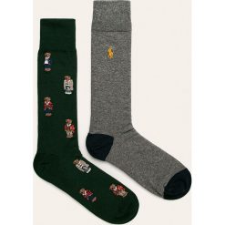 Polo Ralph Lauren - Skarpety (2-pack). Zielone skarpetki męskie z elastanu. Za 119,90 zł.