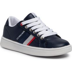 Sneakersy U.S. POLO ASSN. - Oscar ECROK4116S9/Y2 Dkbl. Niebieskie trampki chłopięce U.S. Polo Assn., bez wzorów, ze skóry ekologicznej, na sznurówki. W wyprzedaży za 169,00 zł.