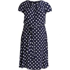 Sukienki hiszpanki: Dorothy Perkins Curve BILLIE AND BLOSSOM SPOT V NECK DRESS Sukienka letnia navy