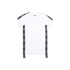 BLACK TAPE TS. Białe t-shirty damskie marki MAJORS, s, z aplikacjami, z bawełny, bez kołnierzyka. Za 130,00 zł.
