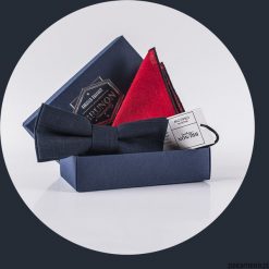 Poszetki męskie: Muszka i poszetka lniana #2