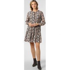 Marie Lund - Sukienka damska, beżowy. Brązowe sukienki damskie Marie Lund, na imprezę, bez wzorów, z falbankami, bez rękawów. Za 279,95 zł.
