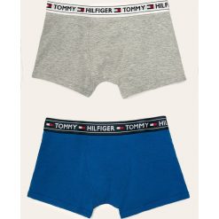 Tommy Hilfiger - Bokserki dziecięce (2-pack). Szare majtki chłopięce TOMMY HILFIGER, bez wzorów, z elastanu. Za 119,90 zł.