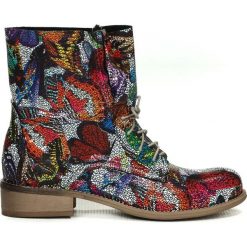 Botki - skóra naturalna - model 461 - kolor motyl. Botki damskie Zapato, ze skóry, bez obcasa, bez zapięcia. W wyprzedaży za 299,25 zł.