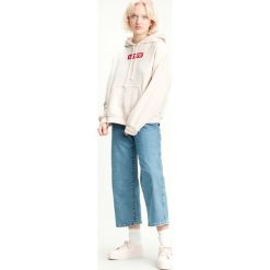 Levi's Bluza Biały Beżowy. Brązowe bluzy damskie Levi's®, s, z haftami, z bawełny, bez rękawów, bez kaptura. Za 326,95 zł.