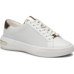 Sneakersy MICHAEL MICHAEL KORS - Codie Lace Up 43T9CEFS2L Opt/Pl Gold. Białe półbuty damskie MICHAEL Michael Kors, ze skóry ekologicznej. W wyprzedaży za 549,00 zł.