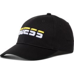 Czapka z daszkiem GUESS - AM8611 COT01 BLA. Czarne czapki damskie Guess, z aplikacjami, z bawełny. Za 139,00 zł.