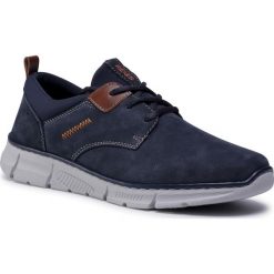 Sneakersy RIEKER - B6163-15 Blau. Niebieskie sneakersy męskie Rieker, bez zapięcia. Za 299,00 zł.
