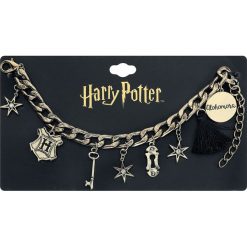 Harry Potter Alohomora Bransoletka złoty. Żółte bransoletki damskie na nogę Harry Potter, złote. Za 79,90 zł.