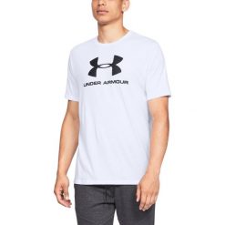 Under Armour Sportstyle Koszulka Biały. Białe podkoszulki męskie Under Armour, xl, z nadrukiem, z bawełny, z krótkim rękawem. Za 119,95 zł.