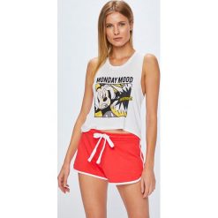 Tally Weijl - Top piżamowy. Białe piżamy damskie TALLY WEIJL, s, z nadrukiem, z wiskozy, bez rękawów. W wyprzedaży za 29,90 zł.