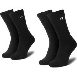 Zestaw 2 par wysokich skarpet damskich CONVERSE - E872B-2001 Czarny. Czarne skarpetki damskie Converse, z elastanu. Za 45,00 zł.