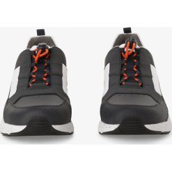 BOSS Athleisure - Męskie tenisówki ze skóry – Velocity_Runn_rbmx, niebieski. Niebieskie trampki męskie BOSS Athleisure, bez wzorów, ze skóry, sportowe, bez zapięcia. Za 849,95 zł.