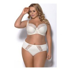 Figi Blanca K358 Ecru. Brązowe figi Gorsenia, z koronki. Za 56,90 zł.