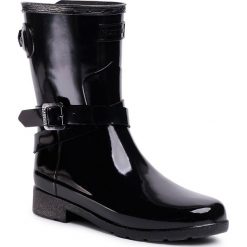 Kalosze HUNTER - Rfnd Adj Sht W/Ankle Strp Gls WFS2008RGL Black. Czarne kalosze damskie Hunter, bez wzorów, z tworzywa sztucznego. Za 639,00 zł.