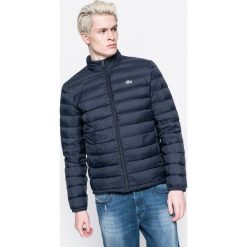 Lacoste - Kurtka puchowa. Niebieskie kurtki męskie marki Lacoste, z materiału, z kapturem. W wyprzedaży za 699,90 zł.