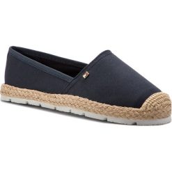 Espadryle TOMMY HILFIGER - Basic Sporty Flat Espadrille FW0FW04041 Midnight 403. Niebieskie espadryle damskie TOMMY HILFIGER, bez wzorów, z materiału, bez obcasa. W wyprzedaży za 179,00 zł.