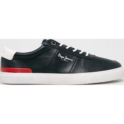 Pepe Jeans - Buty Traveller. Niebieskie buty sportowe męskie Pepe Jeans, z jeansu, na sznurówki. W wyprzedaży za 139,90 zł.