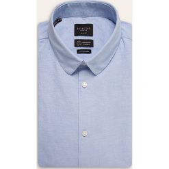 Selected - Koszula. Niebieskie koszule męskie Selected, s, bez wzorów, ze lnu, klasyczne, z klasycznym kołnierzykiem, z krótkim rękawem. Za 169,90 zł.