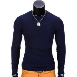 BLUZA MĘSKA BEZ KAPTURA B700 - GRANATOWA. Niebieskie bluzy męskie marki Ombre Clothing, m, z bawełny, bez kaptura. Za 59,00 zł.
