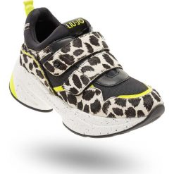 SNEAKERSY LIU JO. Czarne sneakersy damskie Liu Jo, ze skóry. Za 509,40 zł.