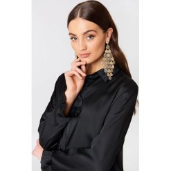 Kolczyki damskie: NA-KD Accessories Kolczyki duże romby – Gold