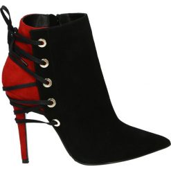 Botki - 006815 NER-RO. Czarne botki damskie zamszowe marki Venezia. Za 439,00 zł.