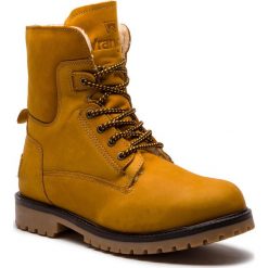 Trapery WRANGLER - Aviator WM182006 Camel 71. Pomarańczowe bez kategorii Wrangler, ze skóry. W wyprzedaży za 339,00 zł.