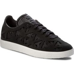 Buty adidas - Gazelle Cutout W BY2959 Cblack/Cblack/Owhite. Czarne półbuty damskie Adidas, bez wzorów, ze skóry ekologicznej, bez obcasa, na sznurówki. W wyprzedaży za 299,00 zł.