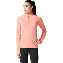 Bluzy sportowe damskie: Adidas Bluza damska Supernova 1/2 Zip pomarańczowa r. L (BR8080)