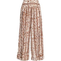 Free People ELENA PRINTED SOFT PANT Spodnie materiałowe ivory. Białe spodnie damskie marki Free People, xs, z wiskozy. Za 349,00 zł.