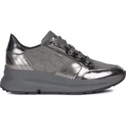 Geox Backsie Tenisówki Szary. Szare trampki i tenisówki damskie Geox, bez wzorów, ze skóry, bez zapięcia. Za 514,95 zł.