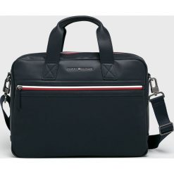 Tommy Hilfiger - Torba. Niebieskie torby na laptopa TOMMY HILFIGER, w paski, z materiału. Za 539,90 zł.