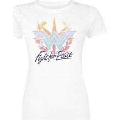 Bluzki asymetryczne: Wonder Woman Fight For Peace Koszulka damska biały