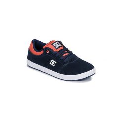 Buty Dziecko DC Shoes CRISIS B SHOE IND. Niebieskie trampki chłopięce marki DC Shoes, bez wzorów, bez zapięcia. Za 219,00 zł.
