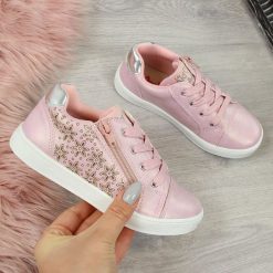 Buty sportowe dziewczęce różowe American Club - różowy. Różowe buty dziewczęce sportowe American CLUB, bez wzorów, bez zapięcia. Za 30,00 zł.