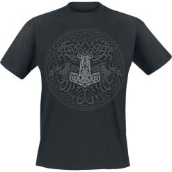 Celtic Viking Shield T-Shirt czarny. Czarne t-shirty męskie z nadrukiem marki Celtic Viking Shield, xl, z bawełny, z okrągłym kołnierzem. Za 62,90 zł.