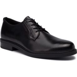 Półbuty CALVIN KLEIN - Florin B4F1154 Black. Czarne buty wizytowe męskie Calvin Klein, ze skóry ekologicznej, bez zapięcia. Za 879,00 zł.
