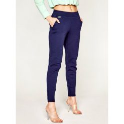 Spodnie dresowe Lacoste XF5193. Szare spodnie damskie Lacoste, z bawełny. Za 469,00 zł.