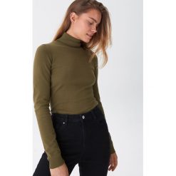 Sweter z golfem basic - Khaki. Brązowe swetry damskie House, s, bez wzorów, bez rękawów, bez kaptura. W wyprzedaży za 39,99 zł.
