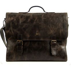 Torba skórzana na laptopa/tablet ciemnobrązowa DAAG Jazzy Wanted 94 - ciemny brązowy. Pomarańczowe torby na laptopa daag, ze skóry. Za 575,99 zł.