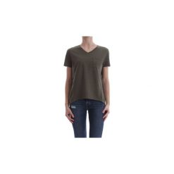 T-shirty z krótkim rękawem Woolrich WYTEE0429 F-DOUBLE TEE. Zielone t-shirty damskie Woolrich, m, bez wzorów, bez kołnierzyka. Za 131,34 zł.
